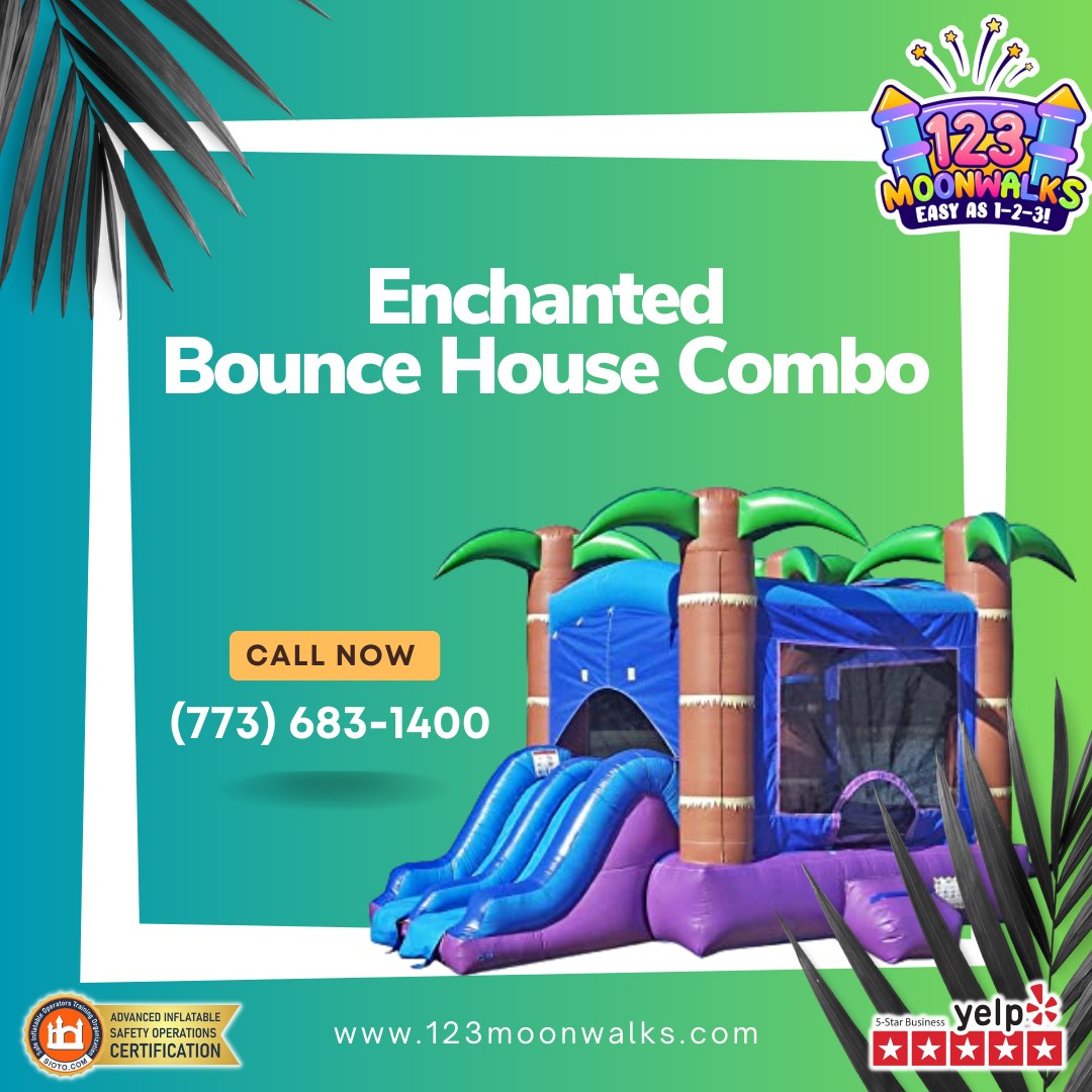 Bounce House With Water Slide In Chicago